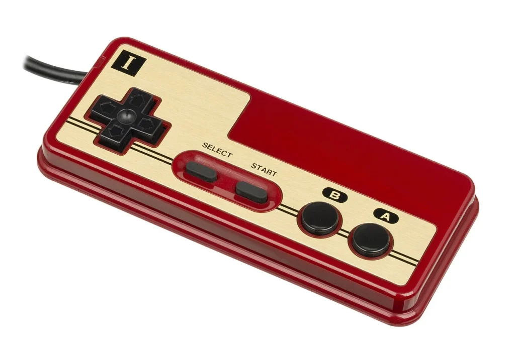 ファミリーコンピュータの1プレイヤー用コントローラー