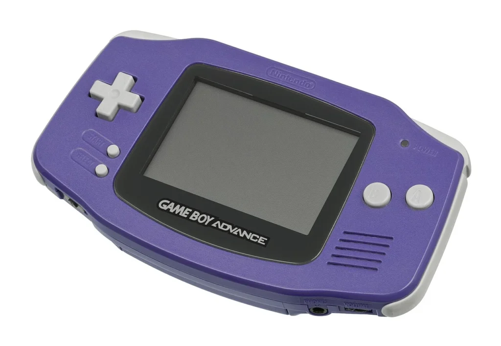 紫色の初代ゲームボーイアドバンス
