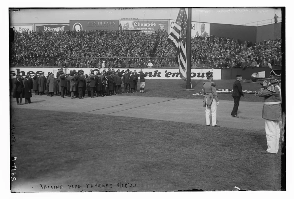 1923年4月18日のヤンキー・スタジアム開場日の写真