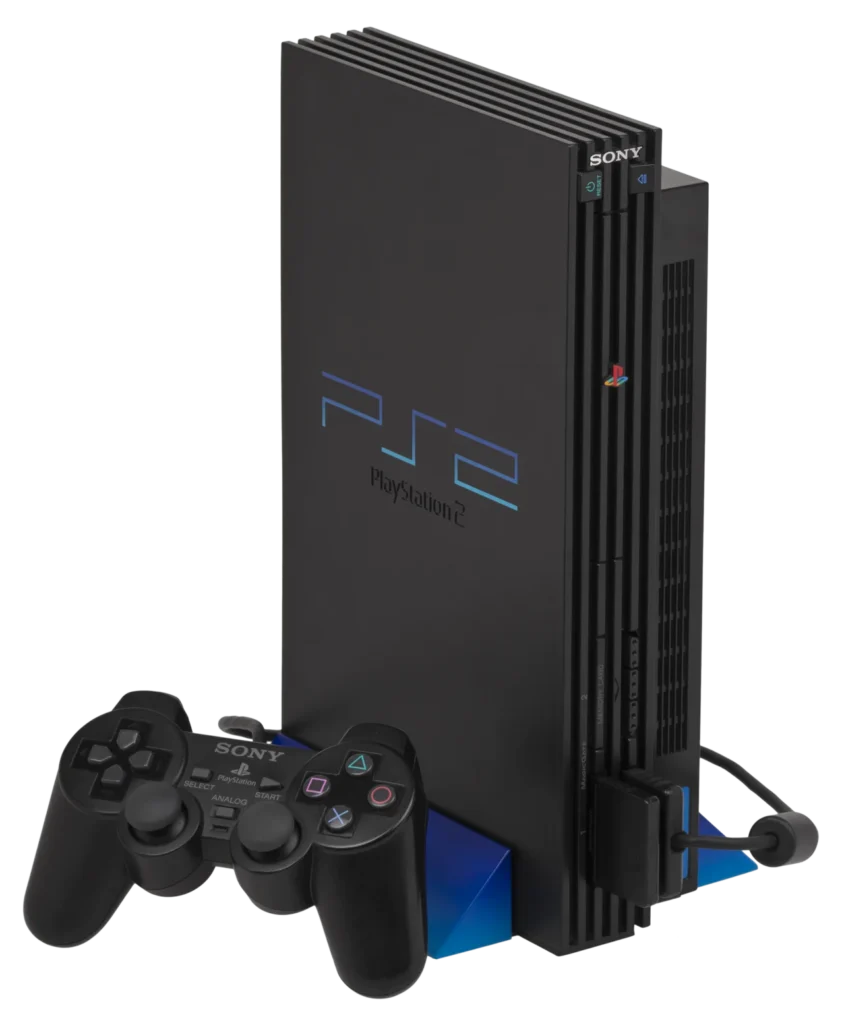 PlayStation 2本体とコントローラー、メモリーカード