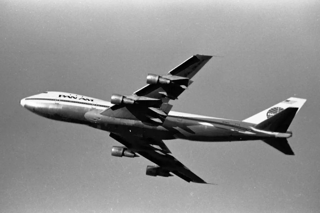 最初のボーイング747商業便を運航したパンアメリカン航空の機体