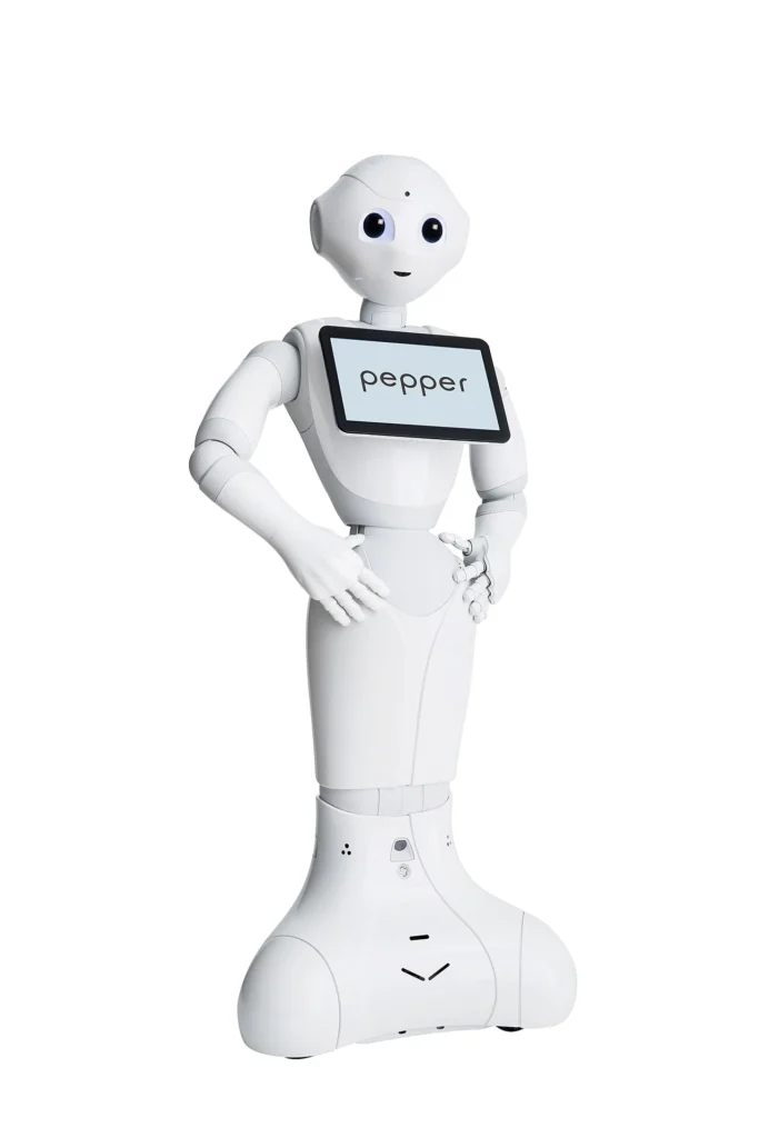 人型ロボットPepperの全身写真