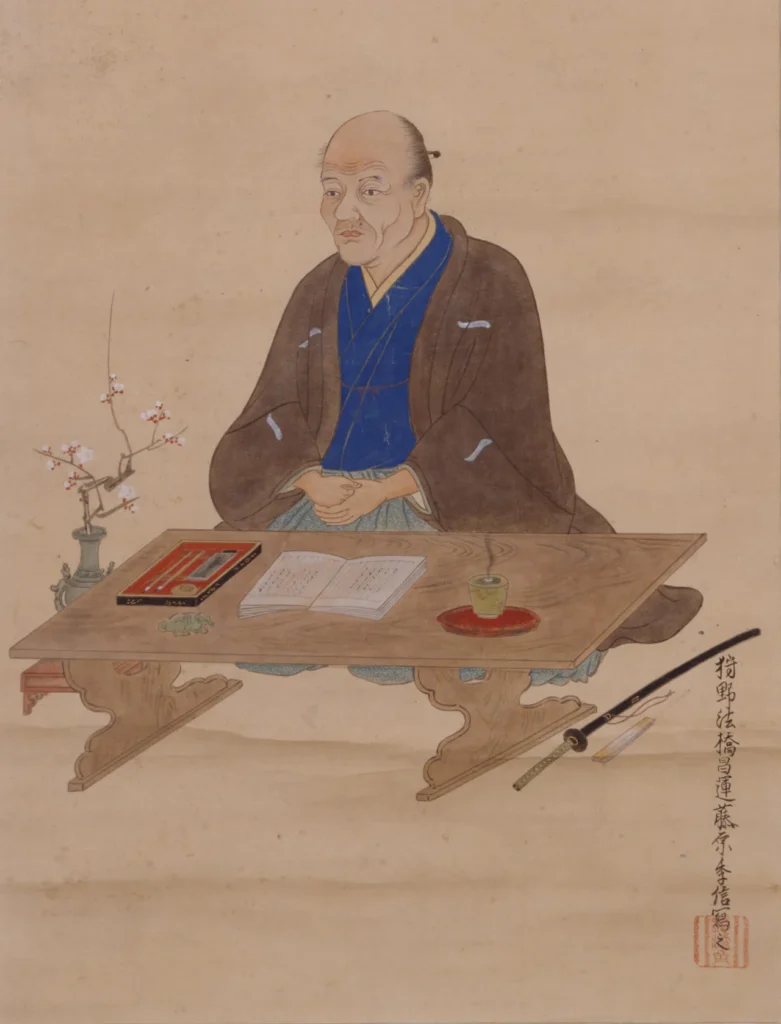 貝原益軒を描いた肖像画