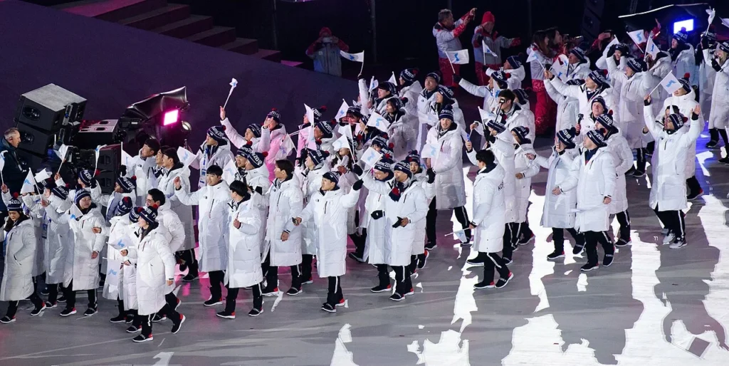2018年平昌冬季オリンピック開会式の写真