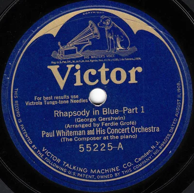ラプソディ・イン・ブルーの1924年盤レコード