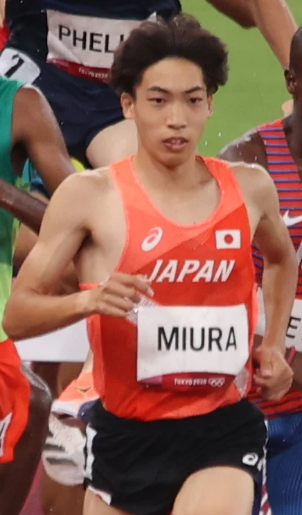 陸上競技の三浦龍司選手の写真