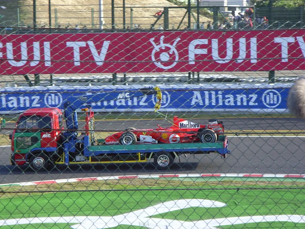 2006年の鈴鹿で撮影されたミハエル・シューマッハの車両