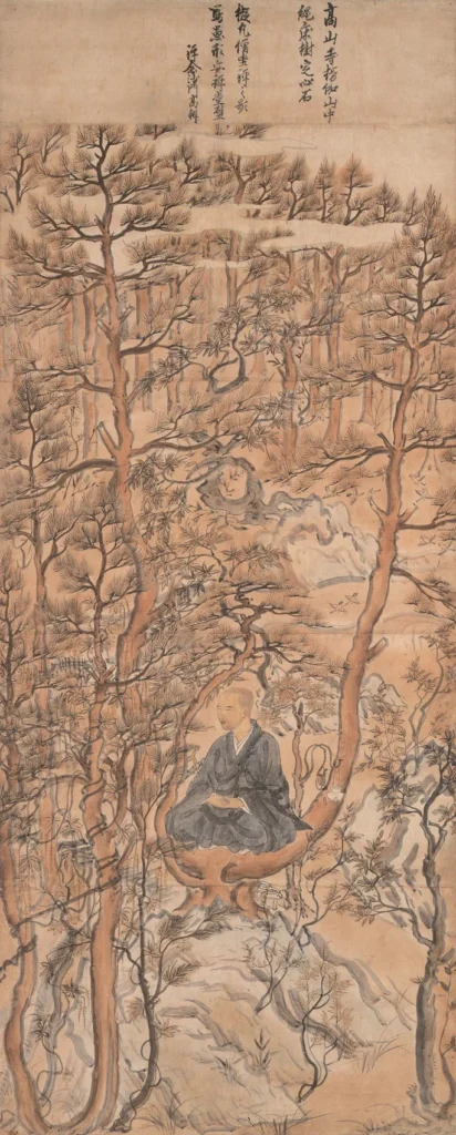鎌倉時代の僧・明恵を描いた絹本著色の肖像