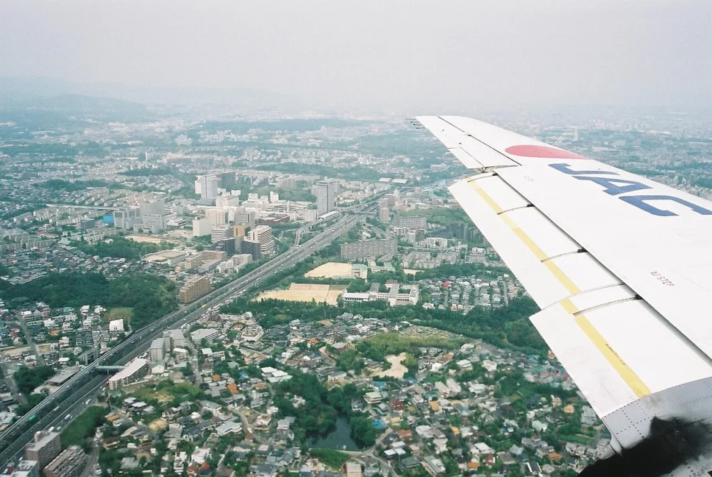 上空から撮影された千里ニュータウン付近の写真