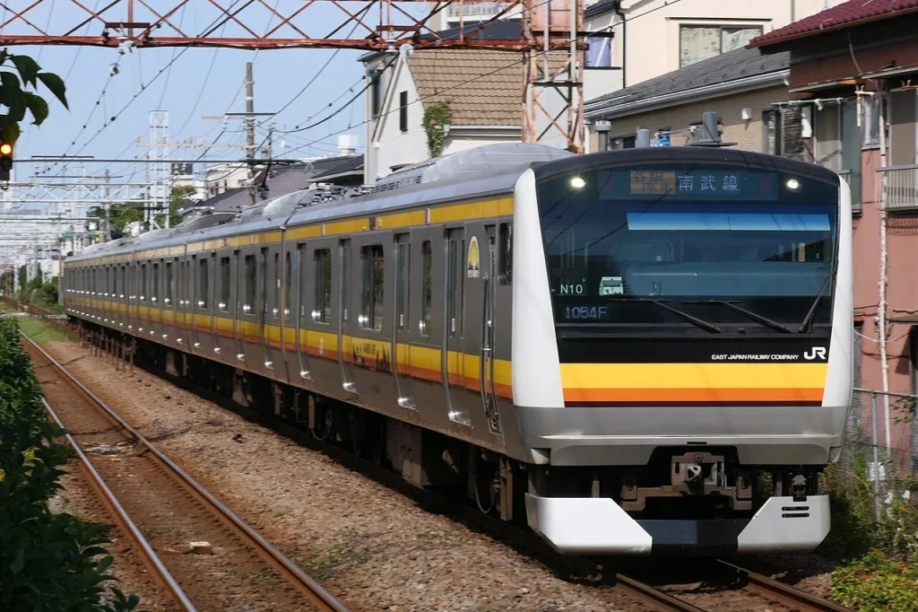 JR南武線を走るE233系N10編成の写真