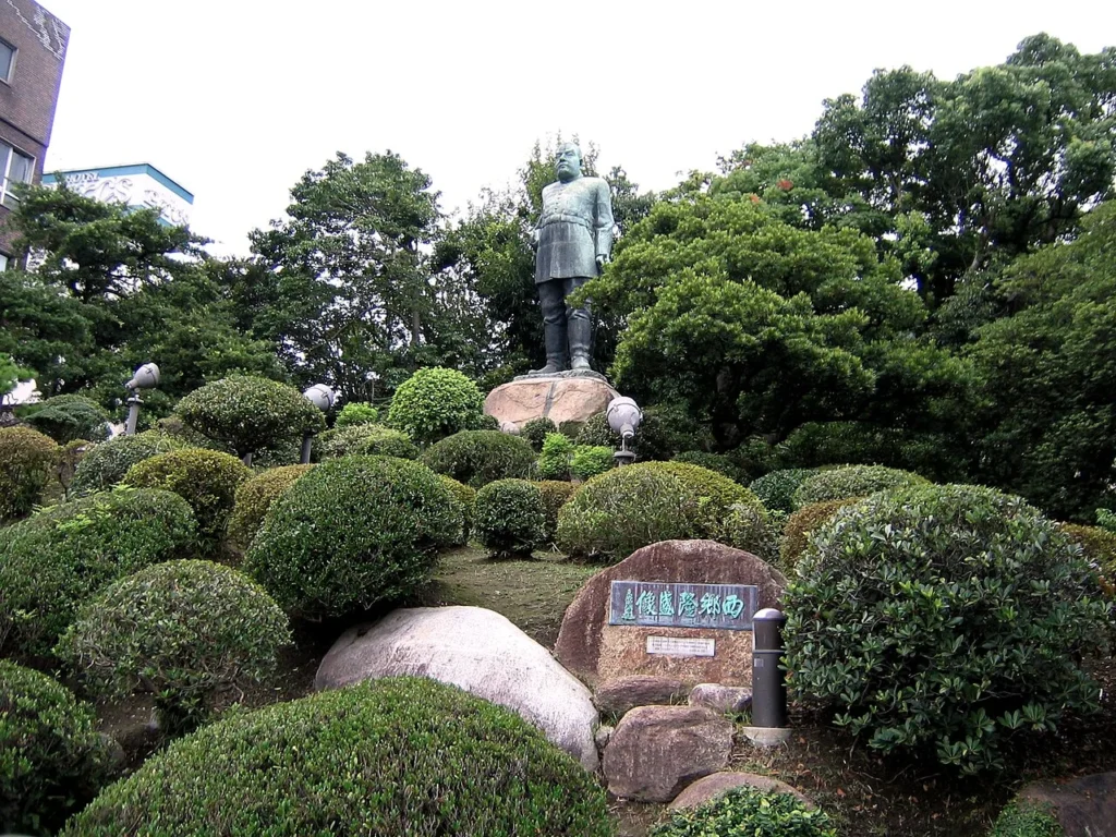 鹿児島市城山町にある西郷隆盛像の写真