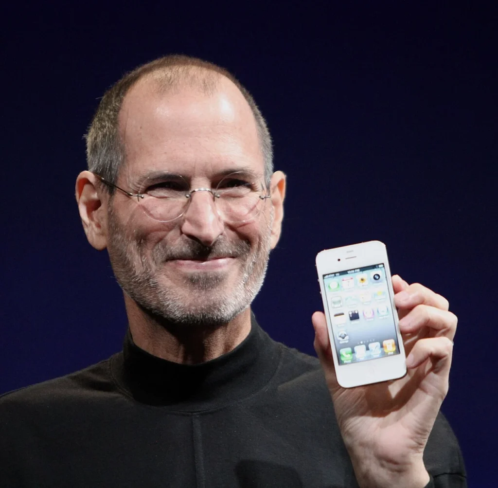 Apple共同創業者スティーブ・ジョブズの写真