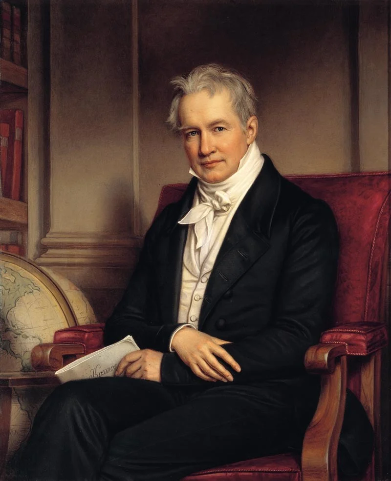 ヨーゼフ・カール・シュティーラーが1843年に描いたアレクサンダー・フォン・フンボルトの肖像画