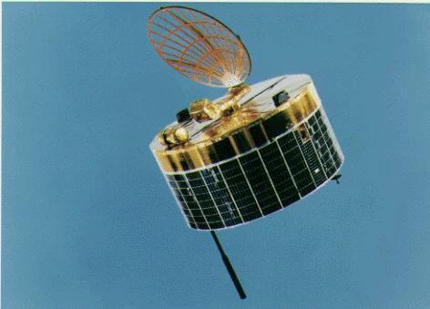 宇宙探査機「すいせい」を示す図