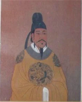 唐の文宗を描いた肖像画