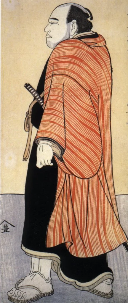 第4代横綱・谷風梶之助を描いた色木版画
