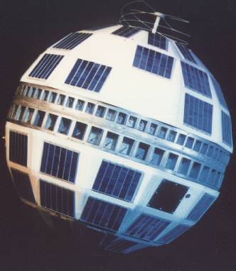 通信衛星テルスター1号の写真