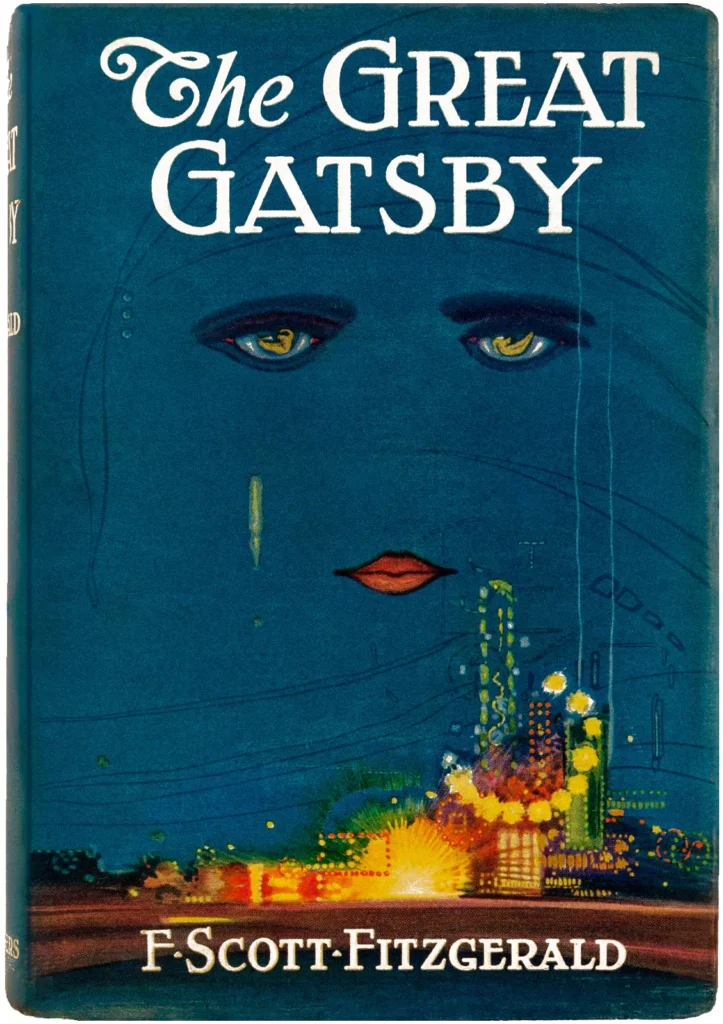 1925年刊行の小説「グレート・ギャツビー」初版カバー