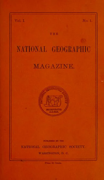 ナショナルジオグラフィック誌第1巻第1号の表紙