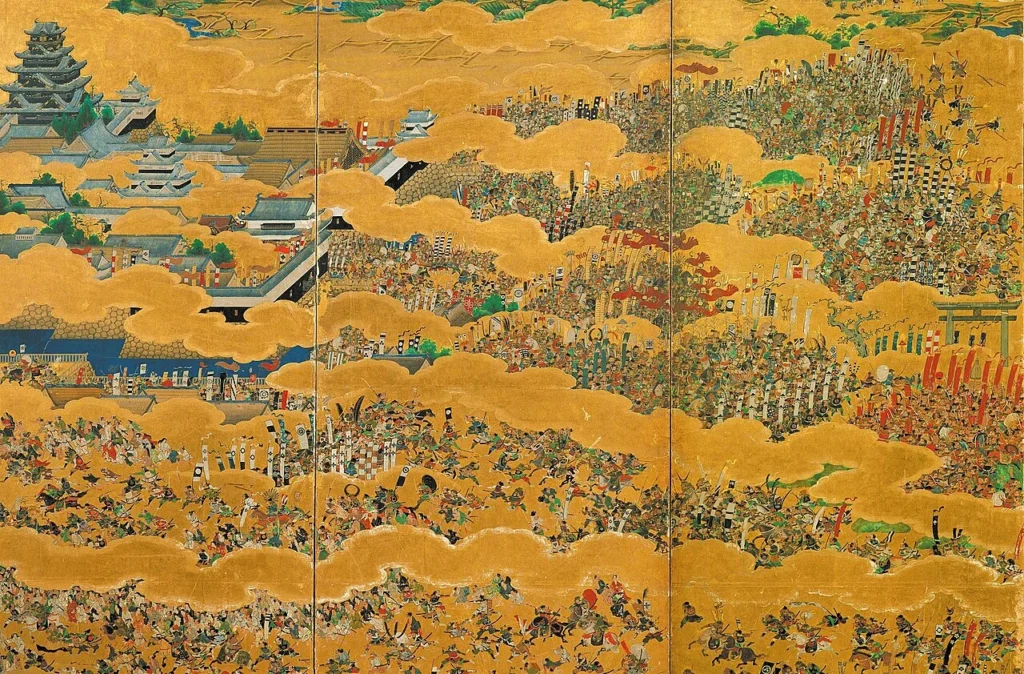 大坂夏の陣の戦闘を描いた屏風絵