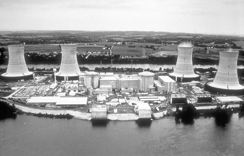 アメリカ・ペンシルベニア州のスリーマイル島原子力発電所