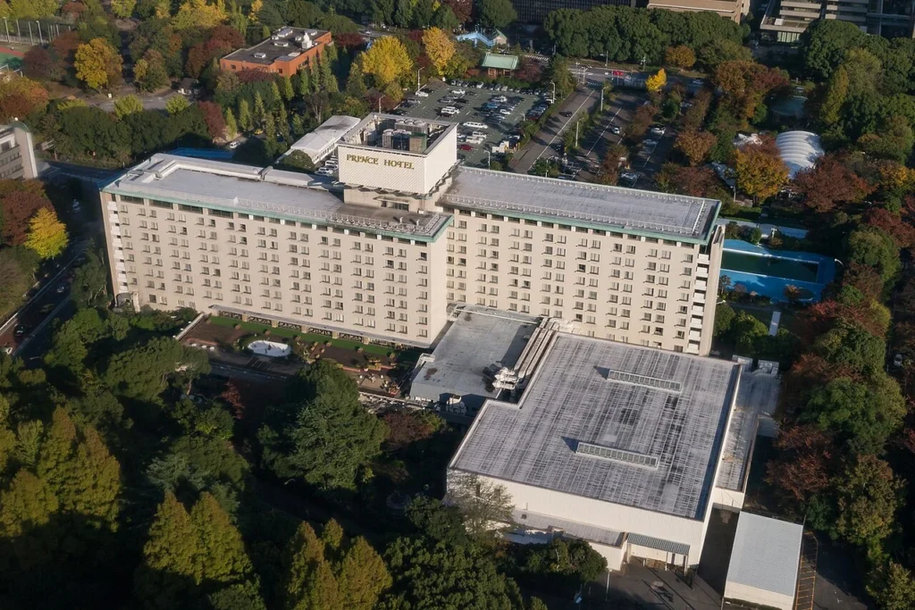 永山事件の最初の事件現場となった東京プリンスホテルの建物