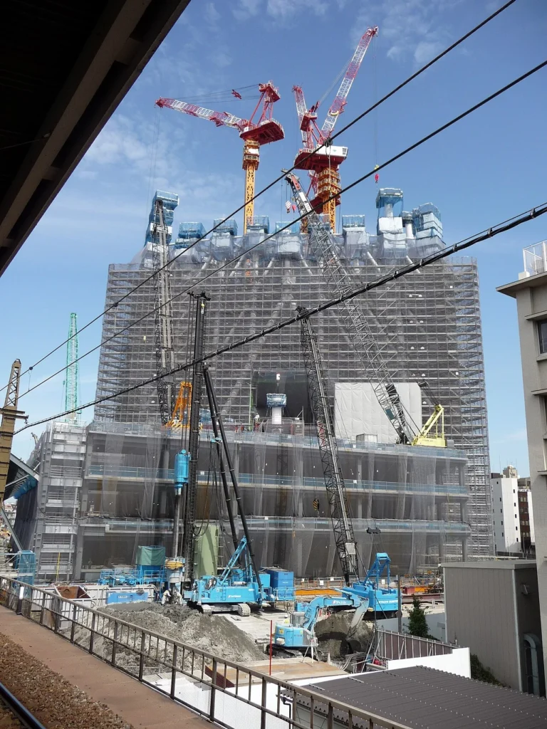 建設工事が進む東京スカイツリー