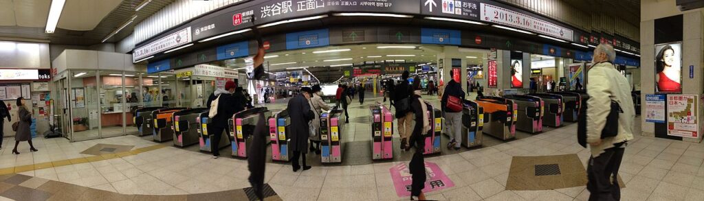 地下化直前の東急東横線渋谷駅地上ホーム