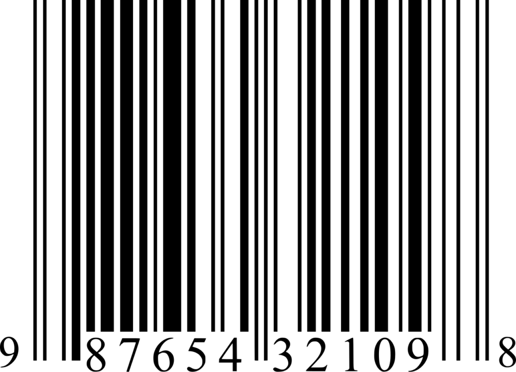 UPC-A方式のバーコードを示す図