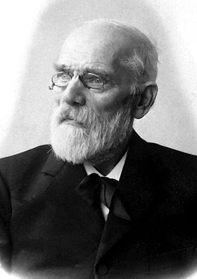 物理学者ヨハネス・ディデリク・ファン・デル・ワールスの肖像写真