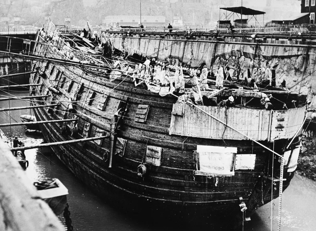 海底から引き揚げられた17世紀の軍艦ヴァーサ号