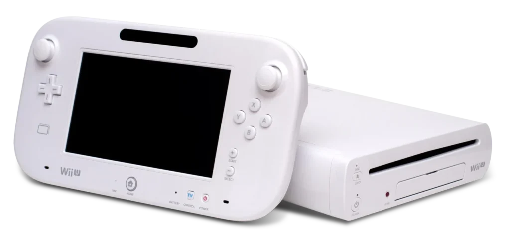 Wii U本体と画面付きコントローラーの写真