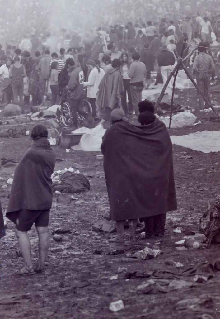 1969年8月15日のウッドストック音楽祭の写真