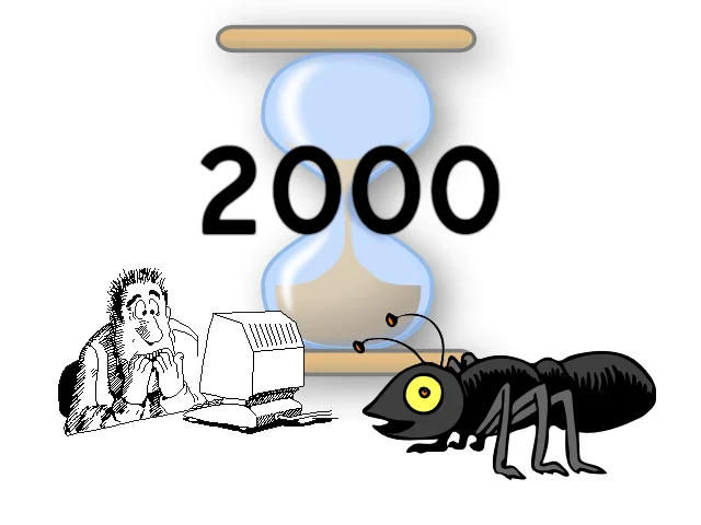 2000年問題を表現したイラスト