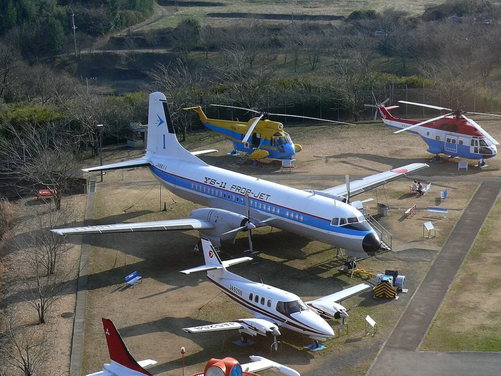 航空科学博物館に展示されているYS-11試作1号機