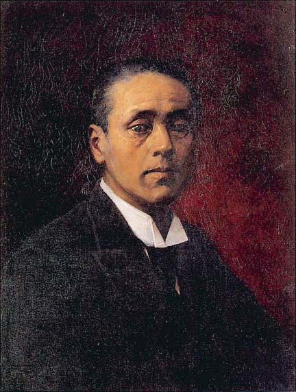 日本初の博士号を授与された物理学者・山川健次郎の肖像画