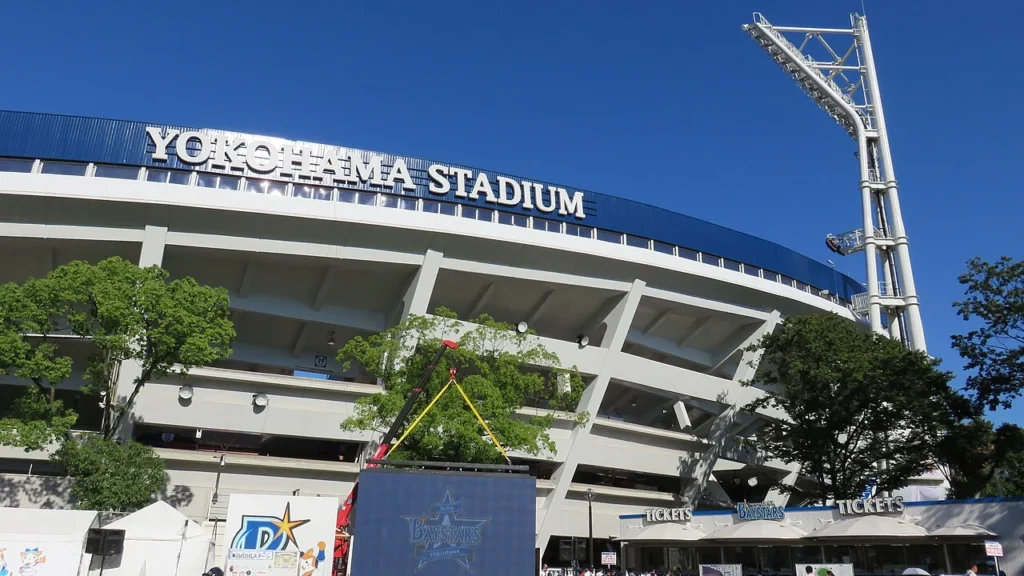 2014年に撮影された横浜スタジアムの外観