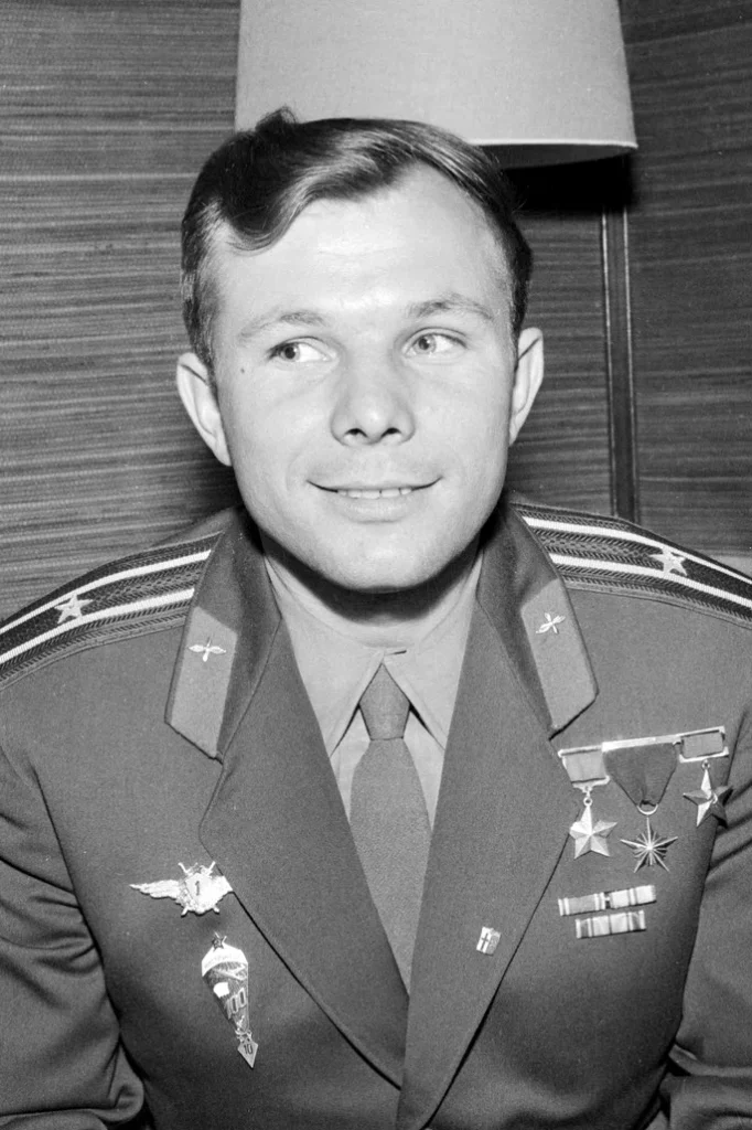 宇宙飛行士ユーリイ・ガガーリンの肖像