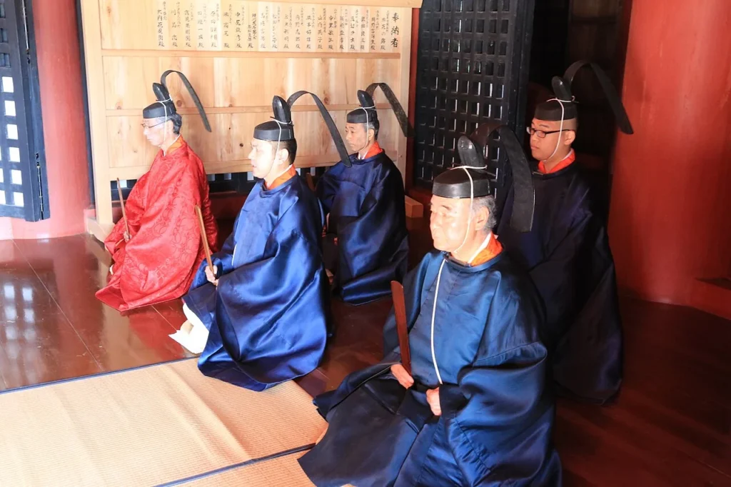 英彦山神宮奉幣殿で行われた新嘗祭の写真