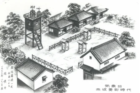 明治初期の東京気象台の建物