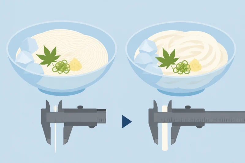 そうめんと冷麦