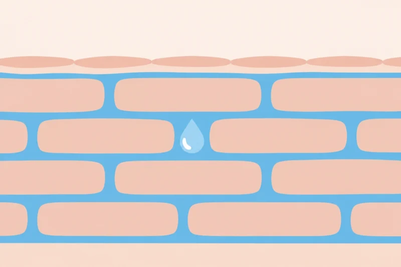 水飲みと肌の潤い