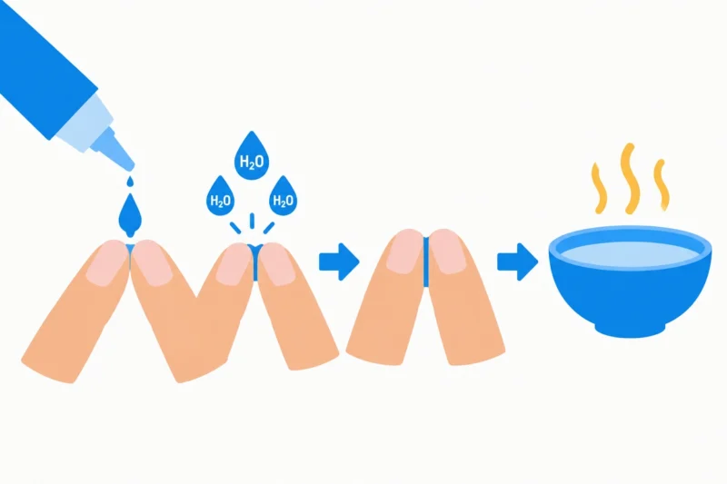 接着剤で指がつく訳