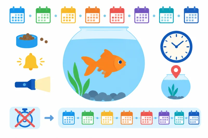 金魚の記憶は3秒？