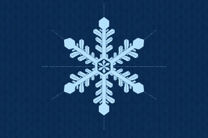 雪の結晶の形