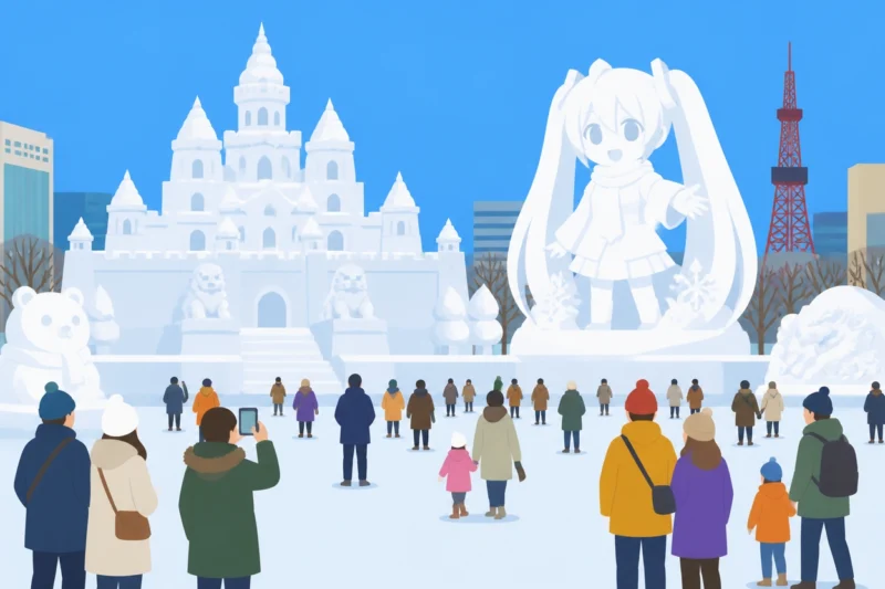 北海道では雪まつり