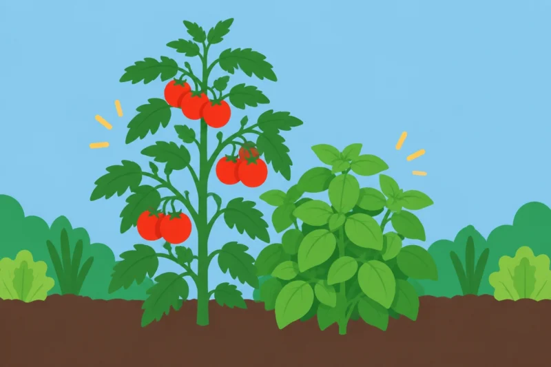 仲良し植物の助け合い