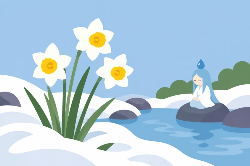 1月の花はスイセン