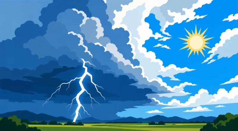 雷がなると梅雨明け?