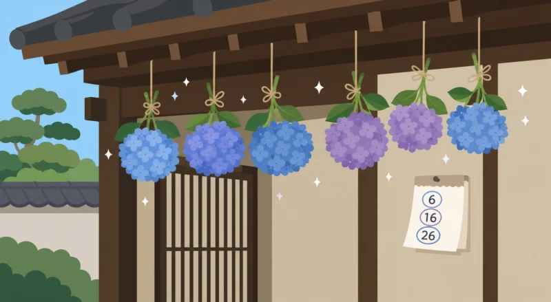 紫陽花のおまじない